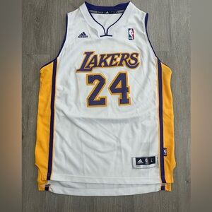 Adidas Los Angeles Lakers Kobe Bryant Swingman Youth Jersey Size Large White